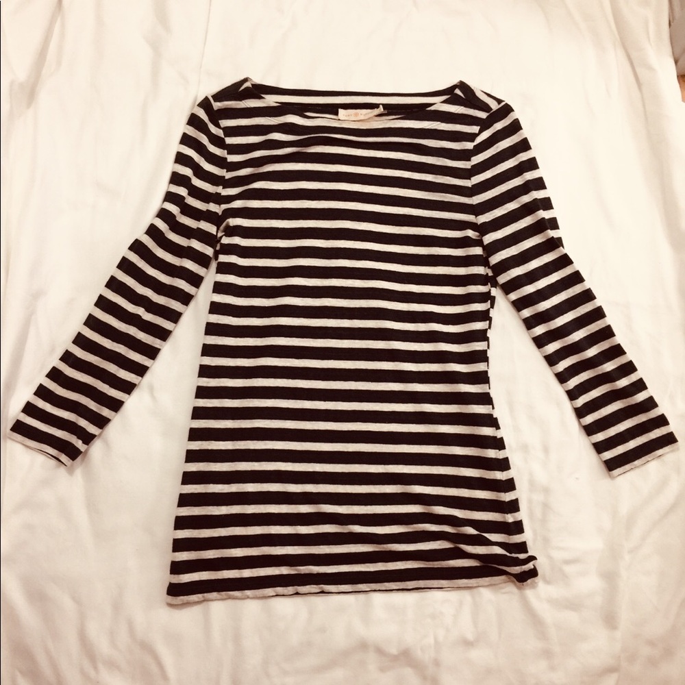 Tory Burch Navy Stripe Top